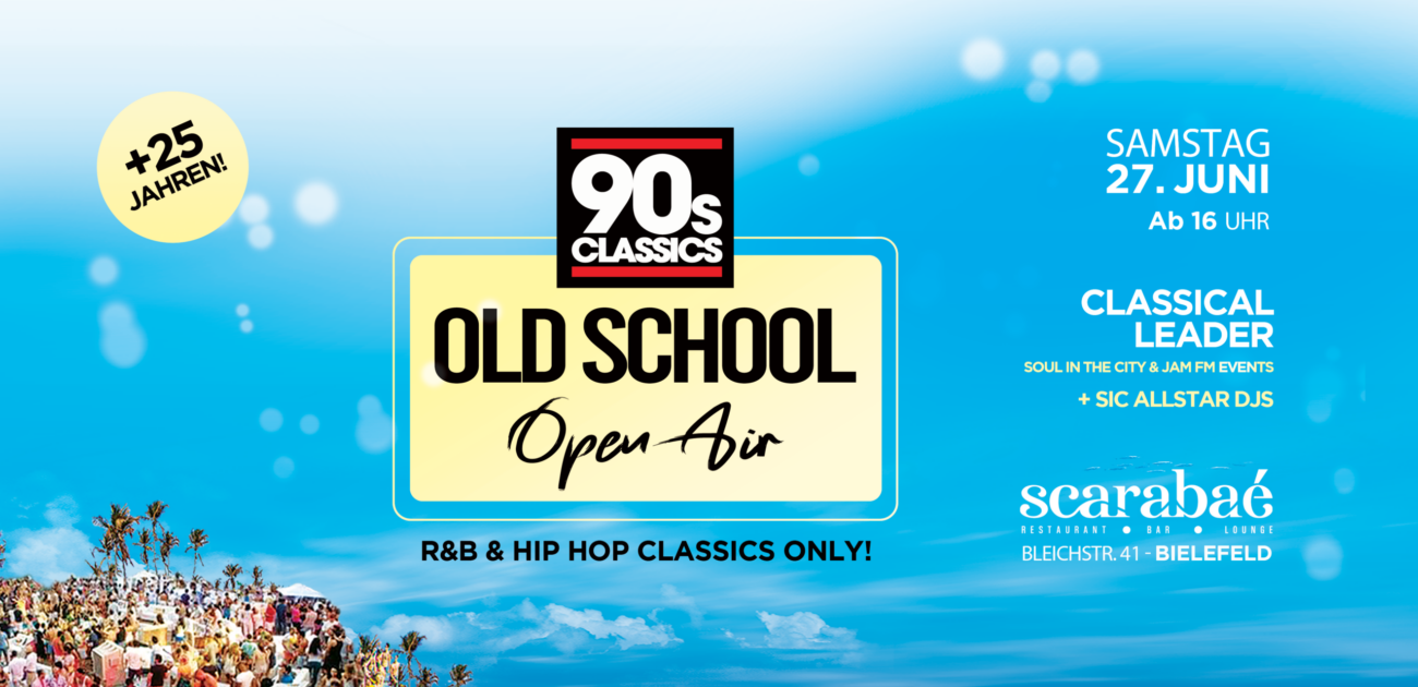 90S OPEN AIR BI Juni Event Banner